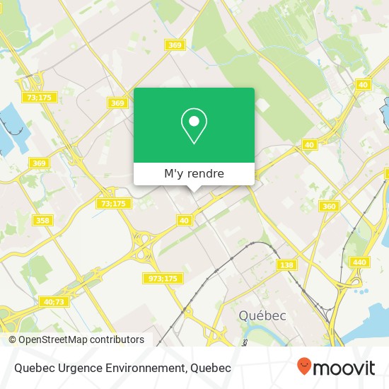 Quebec Urgence Environnement plan