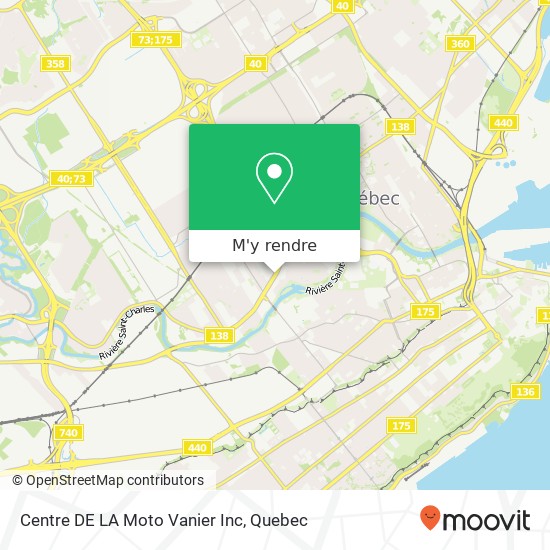 Centre DE LA Moto Vanier Inc plan