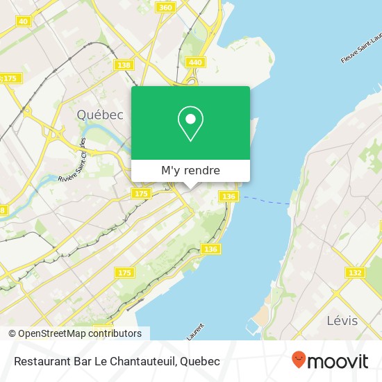 Restaurant Bar Le Chantauteuil plan