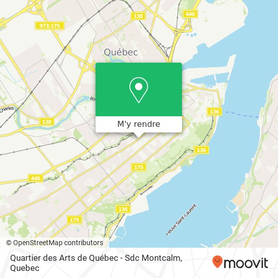 Quartier des Arts de Québec - Sdc Montcalm plan