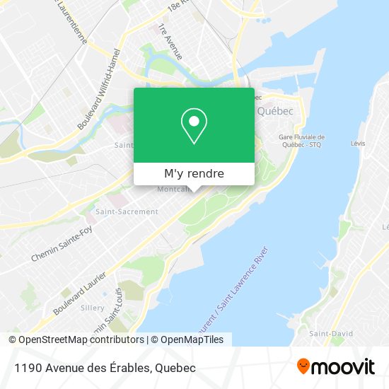 1190 Avenue des Érables plan