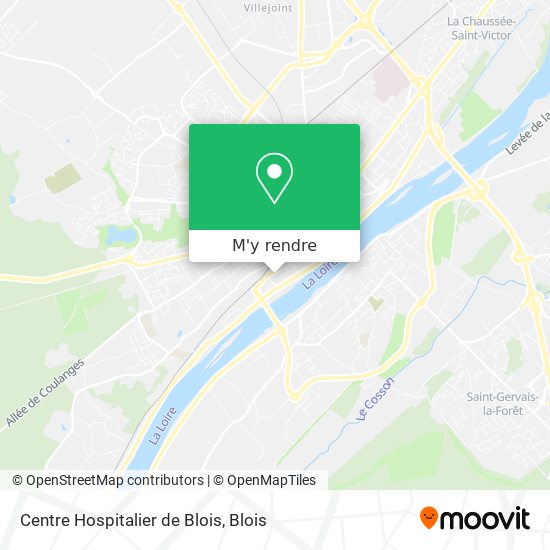 Centre Hospitalier de Blois plan