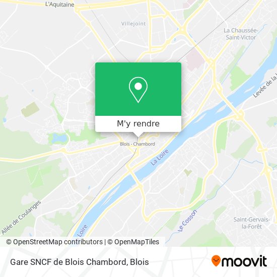Gare SNCF de Blois Chambord plan
