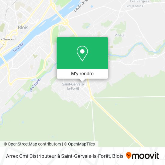 Arrex Cmi Distributeur à Saint-Gervais-la-Forêt plan