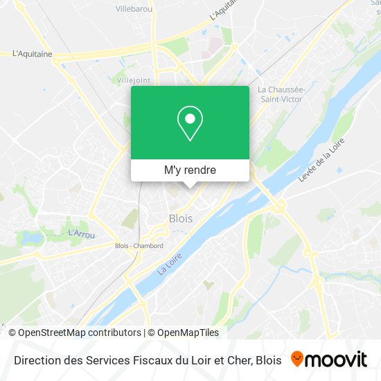 Direction des Services Fiscaux du Loir et Cher plan
