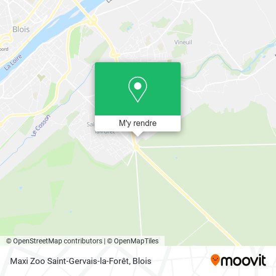Maxi Zoo Saint-Gervais-la-Forêt plan