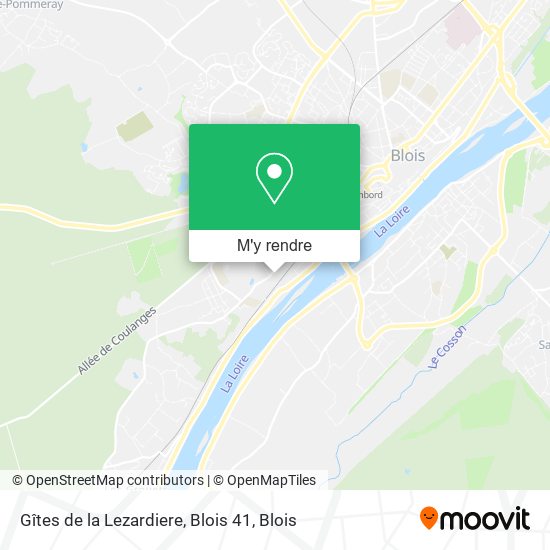 Gîtes de la Lezardiere, Blois 41 plan