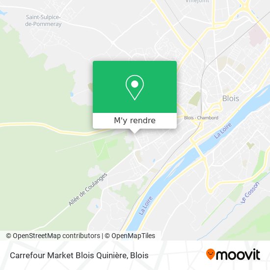 Carrefour Market Blois Quinière plan