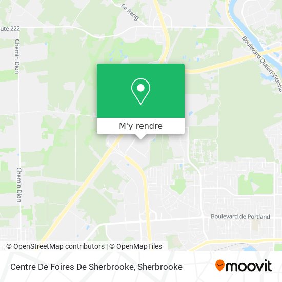 Centre De Foires De Sherbrooke plan