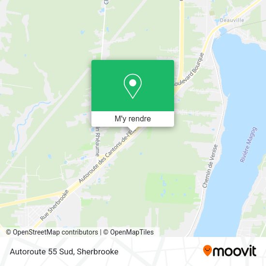 Autoroute 55 Sud plan