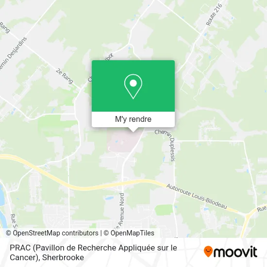 PRAC (Pavillon de Recherche Appliquée sur le Cancer) plan