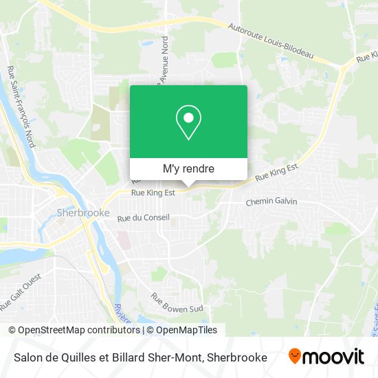 Salon de Quilles et Billard Sher-Mont plan