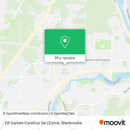 EB Games-Carefour De L'Estrie plan