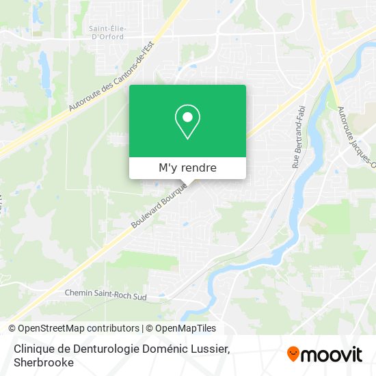 Clinique de Denturologie Doménic Lussier plan