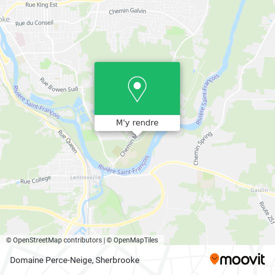 Domaine Perce-Neige plan