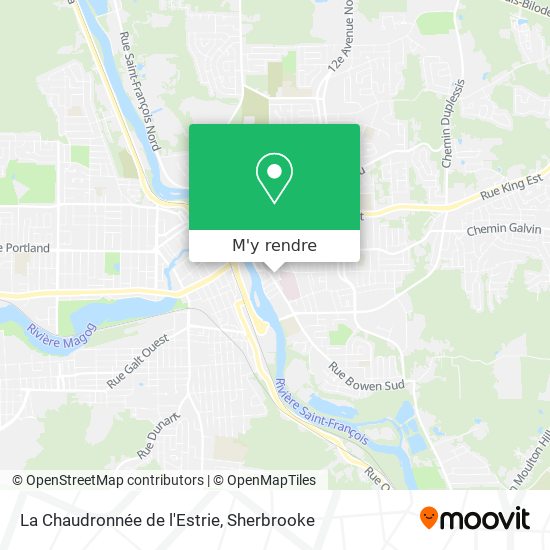 La Chaudronnée de l'Estrie plan