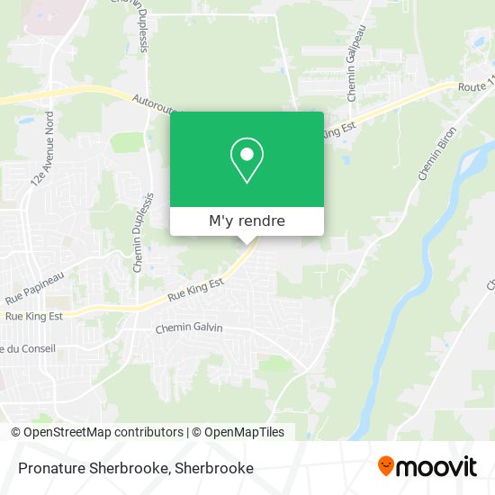 Pronature Sherbrooke plan