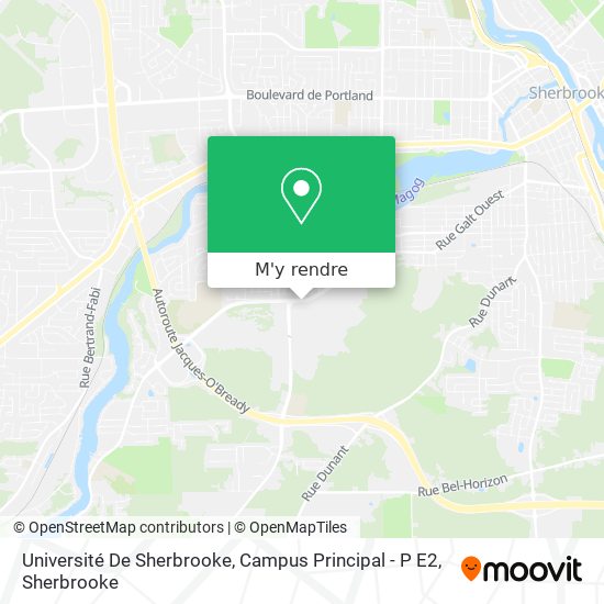 Université De Sherbrooke, Campus Principal - P E2 plan