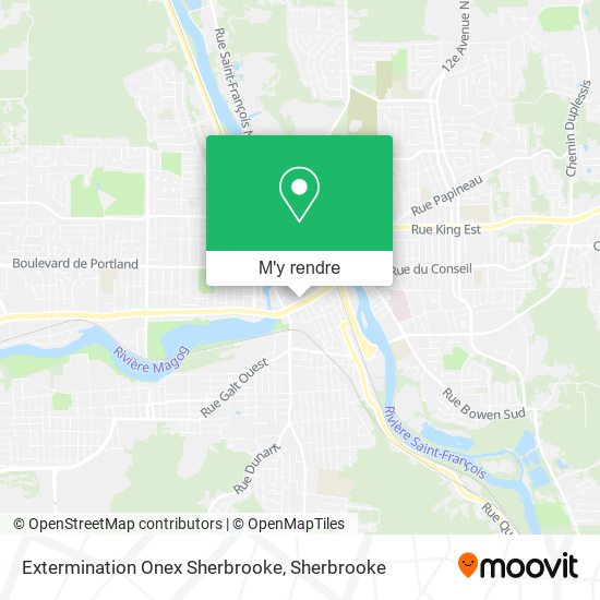 Extermination Onex Sherbrooke plan