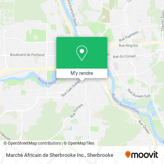 Marché Africain de Sherbrooke Inc. plan