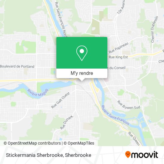 Stickermania Sherbrooke plan