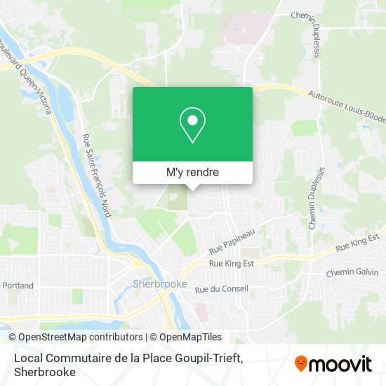 Local Commutaire de la Place Goupil-Trieft plan