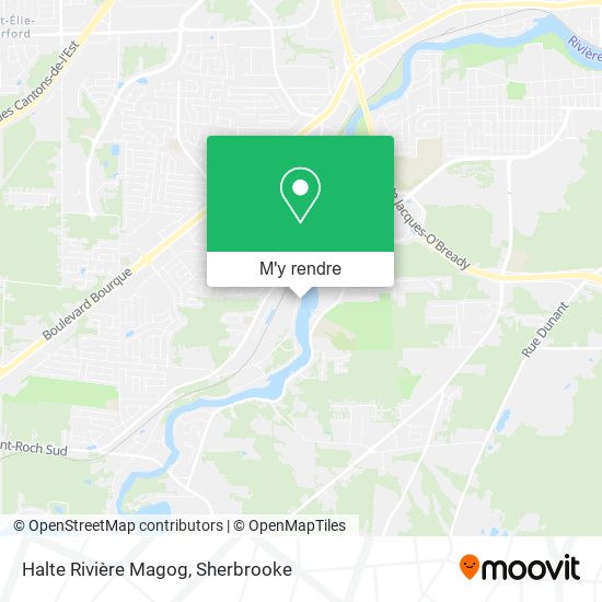 Halte Rivière Magog plan
