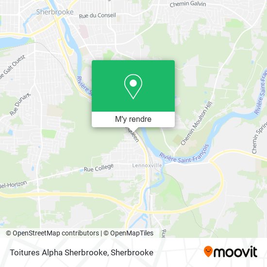 Toitures Alpha Sherbrooke plan