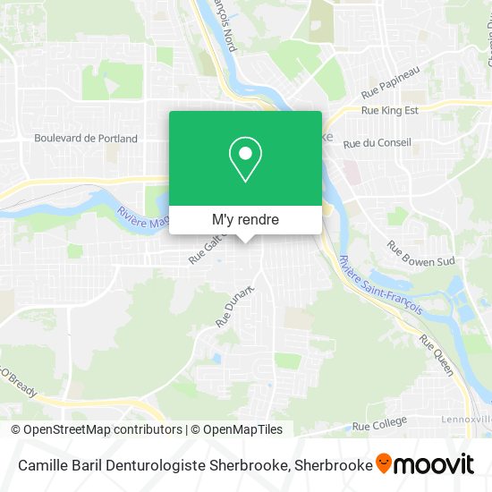 Camille Baril Denturologiste Sherbrooke plan
