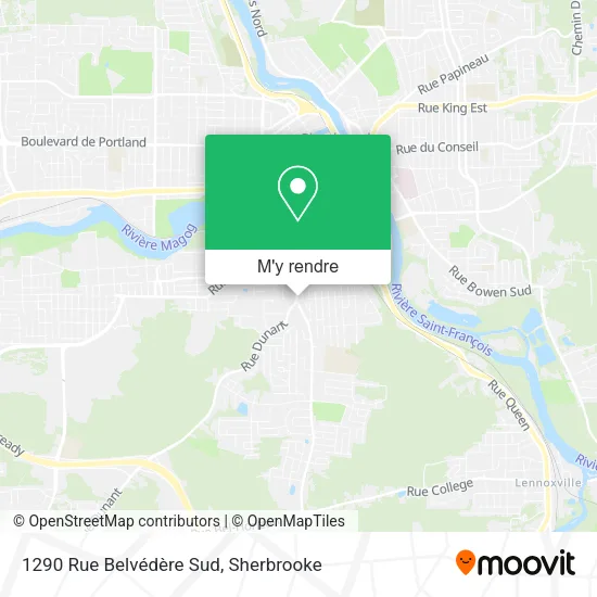1290 Rue Belvédère Sud plan