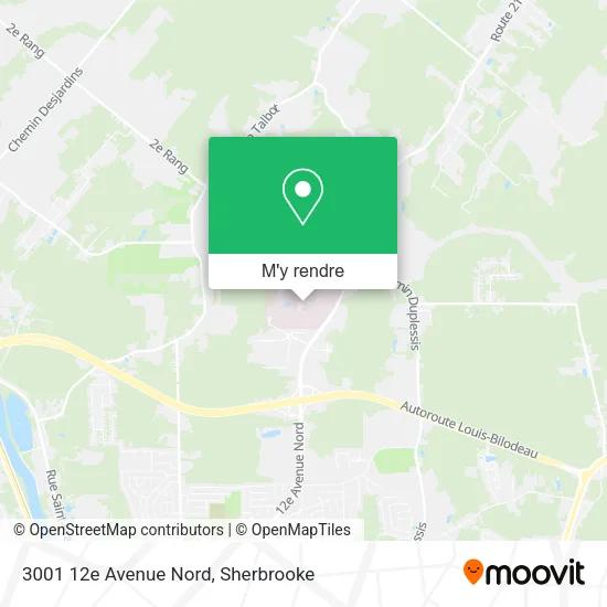 3001 12e Avenue Nord plan