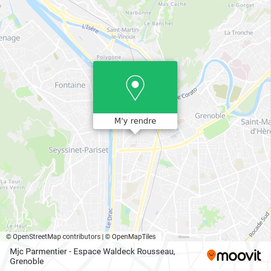 Mjc Parmentier - Espace Waldeck Rousseau plan