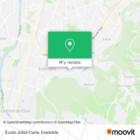 École Joliot-Curie plan