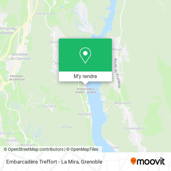 Embarcadère Treffort - La Mira plan