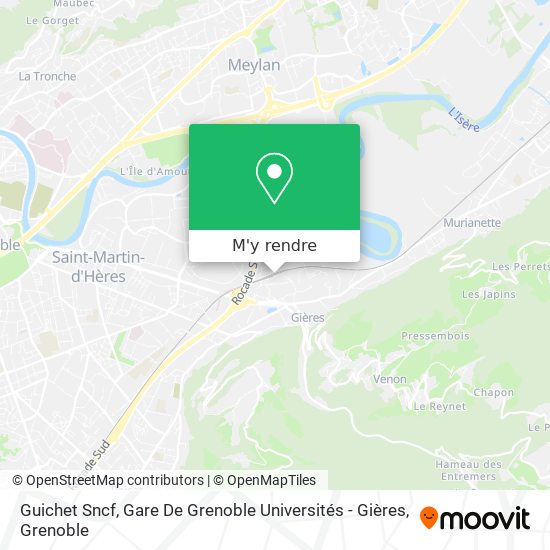 Guichet Sncf, Gare De Grenoble Universités - Gières plan