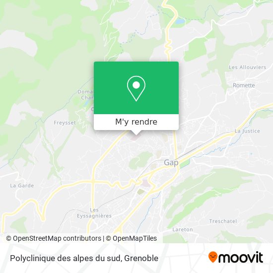 Polyclinique des alpes du sud plan