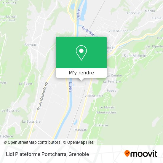Lidl Plateforme Pontcharra plan