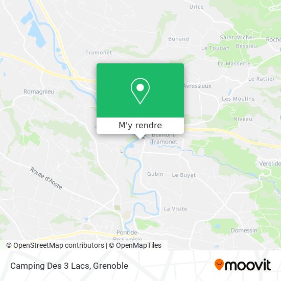 Camping Des 3 Lacs plan