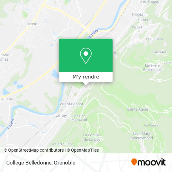 Collège Belledonne plan