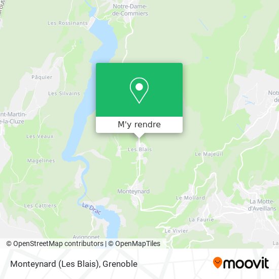 Monteynard (Les Blais) plan