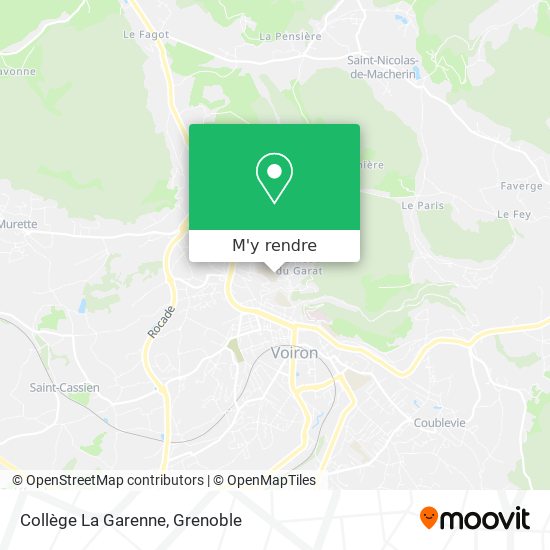 Collège La Garenne plan
