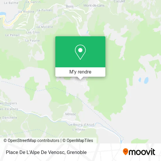 Place De L'Alpe De Venosc plan