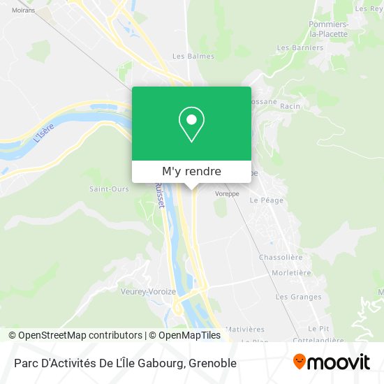 Parc D'Activités De L'Île Gabourg plan