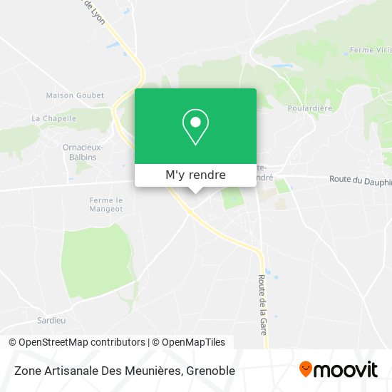 Zone Artisanale Des Meunières plan