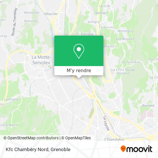 Kfc Chambéry Nord plan