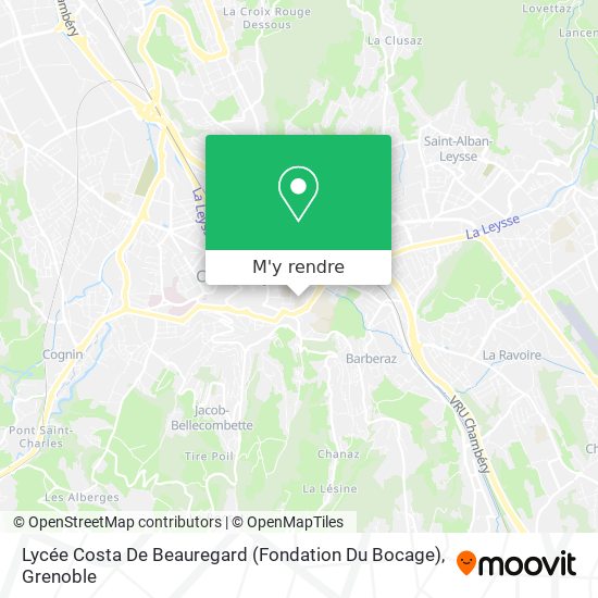 Lycée Costa De Beauregard (Fondation Du Bocage) plan
