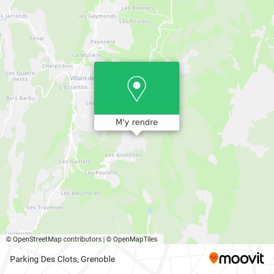 Parking Des Clots plan