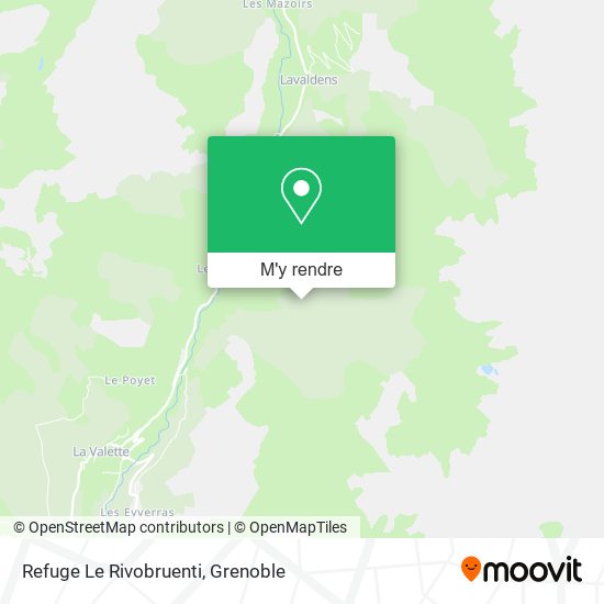 Refuge Le Rivobruenti plan