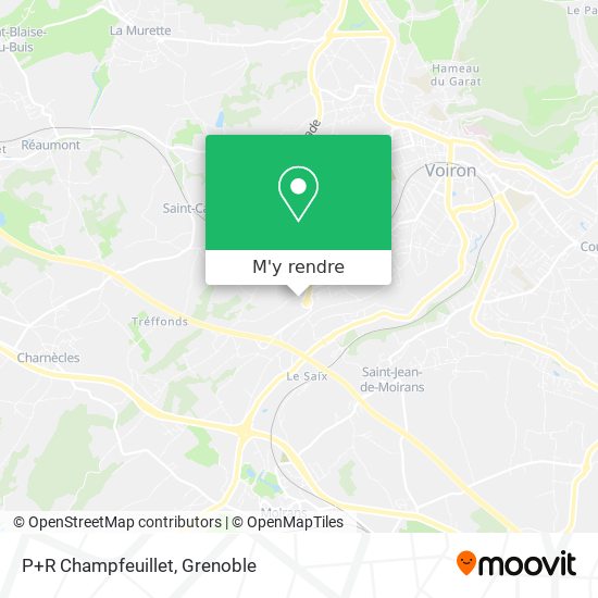 P+R Champfeuillet plan