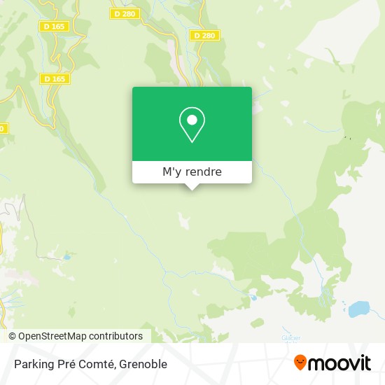 Parking Pré Comté plan